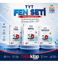 3D TYT Fizik Kimya ve Biyoloji Soru Bankası Seti 3 Kitap