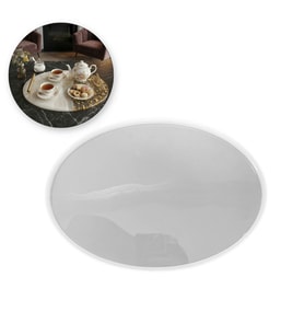 Tahtakale Toptancı Epoksi Oval Söz ve Nişan Tepsisi Kalıbı 35x23 CM