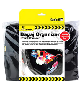 Automix Oto Bagaj Düzenleyici Organizer Çanta (Siyah)