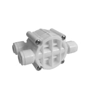 Su Arıtma Cihazı Için Quick Shut Off Valve Dört Yollu Vana