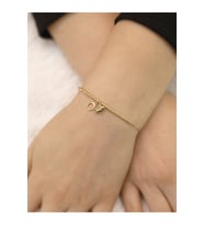 14 Ayar Altın At&Nal Sallantılı Bileklik (Gold)