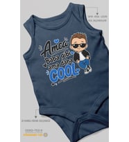 Amca, baba gibi ama daha cool Sıfır Kollu Bebek Zıbını