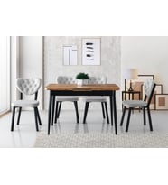 AY MASA, RİVONE SANDALYE, ATLANTİK ÇAM, 120x70