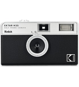 KODAK EKTAR H35 yarım formatlı film kamerası, 35 mm, tekrar kullanılabilir, odaklanma yok, hafif, kullanımı kolay (siyah) (film ve AAA pil teslimat kapsamına dahil değildir)