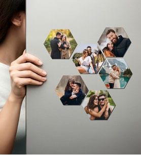 Kişiye Özel Ahşap Fotoğraflı UV Baskılı Magnet