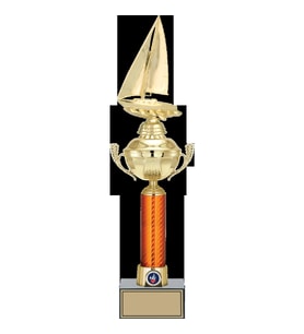 ODAK KUPA - Figürlü Kupalar - Yelken Figürlü Kupalar FG-056 A - 48 cm