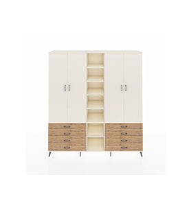 Hyperion Dolap 10 Raflı 8 Çekmeceli 2 Askılı 220x44x243 Aytaşı-Aytaşı/Çam