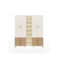 Hyperion Dolap 10 Raflı 8 Çekmeceli 2 Askılı 220x44x243 Aytaşı-Aytaşı/Çam