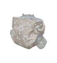 BEZHANE Baby Yıkanabilir Bebek Bezi Cepli Yıldızlı Kapiçino (15kg-25kg)3 Numara  (Çok Renkli)