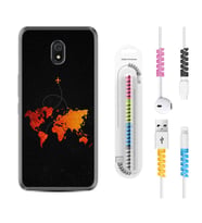 Xiaomi Redmi 8A 8 Pro 9C 9T 10C 11T Pro Kılıf Kablo Koruma Spiral Silikon İz Bırakan Uçak 1778