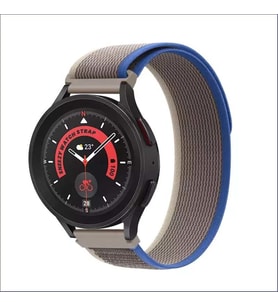 Samsung Galaxy Watch Active Active 2 44mm-40mm Uyumlu 20mm Wander Trail Loop Kordon (Mavi)