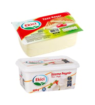 Ekici Kaşar Peyniri 600 gr ve Süzme Peynir 400 gr 2 li Set