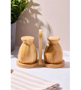 Perotti Duke 2 Li Bambu Standlı Tuzluk Biberlik 16594