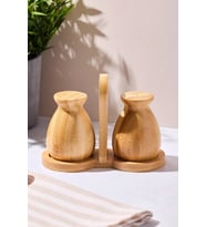 Perotti Duke 2 Li Bambu Standlı Tuzluk Biberlik 16594