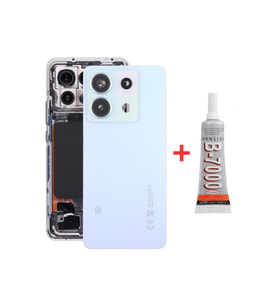 Redmi Note 13 Pro 5G Arka Kapak Pil Batarya Kapağı Kamera Lensli 2312DRA50C Uyumlu + B700