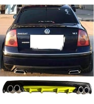 Vw Passat B5 Sarı Difüzör Çiftli Yuvarlak Egzoz Görünümlü D Tip Difizör