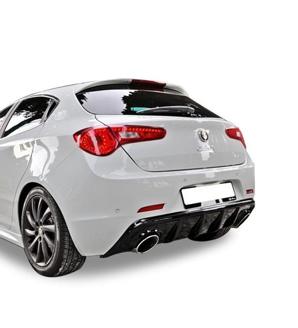 Alfa Romeo Guilatte Difüzör Çift Çıkış Piano Black (Plastik)
