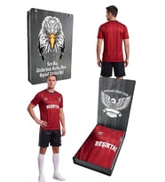 BEŞİKTAŞ ORİJİNAL LİSANSLI UMBRO SİYAH-KIRMIZI SET FORMA UV KUTU HEDİYELİ