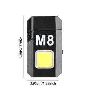SDR Gazsız Rezistanslı Elektrikli USB Şarjlı Çakmak Mini El Fenerli 2 In 1 Mini Projektörlü Çakmak