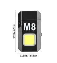 SDR Gazsız Rezistanslı Elektrikli USB Şarjlı Çakmak Mini El Fenerli 2 In 1 Mini Projektörlü Çakmak