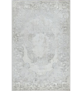 Eliana Home Baskılı, Yıkanabilir Kaymaz Taban Salon Halısı LNA0751 100x150 cm (Gri)