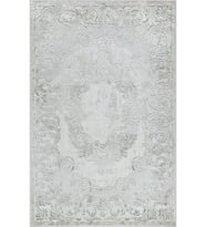 Eliana Home Baskılı, Yıkanabilir Kaymaz Taban Salon Halısı LNA0751 100x150 cm (Gri)