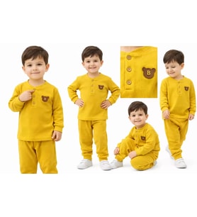 Northcity 2-5 Yaş Armalı Penye Çocuk Takımı - Antialerjik ve Çıtçıt Sertifikalı Güvenli Giyim