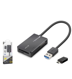 Usb Type-c 3.2 Gen1 All İn One Kart Okuyucu Cf Sd Microsd Ms 5 Gbps Siyah C313