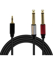Magicvoice Ld360 3.5 Mm Aux Stereo Erkek - 2X 6.3 Mm Mono Erkek 1.5 Metre Kablo