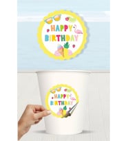 Summer Yaz Temalı Sticker 20'li * Yapışkanlı Kağıt