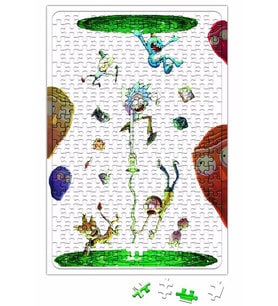 Rick e Morty Puzzle 240 Parça Yapboz