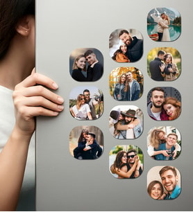 Kişiye Özel Ahşap Fotoğraflı UV Baskılı Magnet