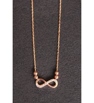 Bella Gloria Sonsuzluk Rose Gümüş Kolye (TGK0136)