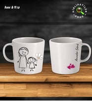 KirliPatiler Taş Kupa Fincan Üzeri Anneler Günü Baskılı (Model 6)