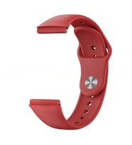 Huawei Watch GT 6/5 Pro 46mm Kordon Spor Silikon Band Delikli Style (Bordo)
