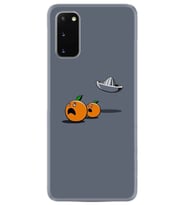 Samsung A02S A03S A10 A12 A13 A21S A22 Kılıf Desenli Silikon Orange Escape 1374