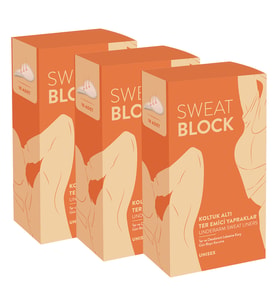 Sweat Block Koltuk Altı Ter Emici Yapraklar 3'lü Set