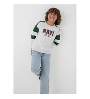 Mavi Oversize Gri Erkek Çocuk Sweatshirt 6S10186-88467