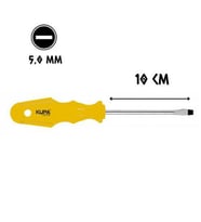 Kupa Tornavida Mıknatıslı DÜZ Uçlu 5.0 - 10 cm.