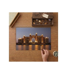 Dubai - Gece Manzarası Tasarımı 240 parça Ahşap Puzzle Ahşap Kutuda MP06798