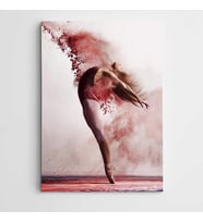 Balerin ve Özgürlük Modern Sanat Kanvas Tablo