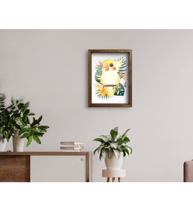 BK Home Doğal Masif Ahşap Çerçeveli Tablo 45x65cm-60