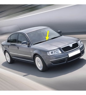 Skoda Superb 2006-2007-2008 Ön Cam Sağ Silecek Kolu 3B1955410 (Siyah)