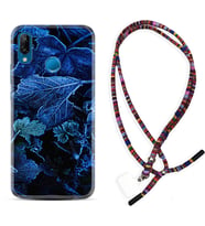 Huawei P20 Lite Mate 10 20 Lite Pro P40 Lite KılıfBoyun Asklı Rasta Silikon Blue Foid 1628