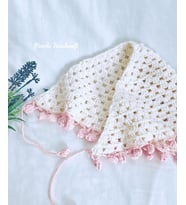 Örgü Koton Pıtır Bandana (A.Ekru)