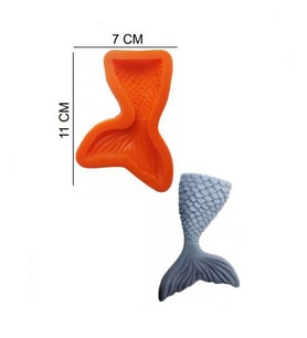 ŞEKER HAMUR KALIBI SİLİKON BALIK KUYRUĞU 7*11 CM