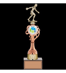 ODAK KUPA - Figürlü Kupalar - Bowling Kadın Figürlü Kupalar FG-036 C - 36 cm