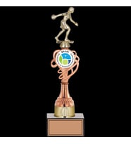 ODAK KUPA - Figürlü Kupalar - Bowling Kadın Figürlü Kupalar FG-036 C - 36 cm