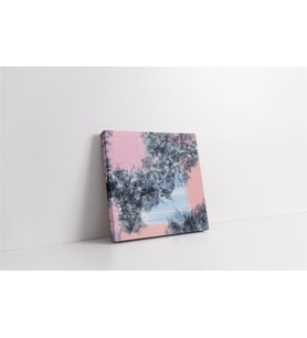 Pembe Gri Soyut II Kanvas Tablo