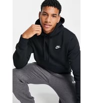 Nike Sportswear Clup Hoodie Erkek Siyah Spor Sweatshrit